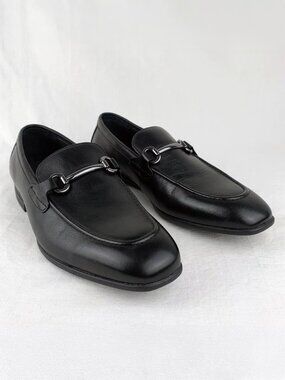 NEW Mens NORDSTROM Ortholite "Carlson" Metal Bit Leather Loafer Shoes MSRP